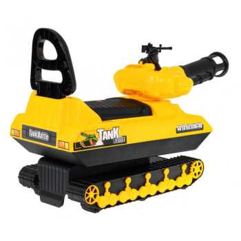 Jeździk Pchaczyk Czołg dla dzieci + Armata strzelająca + Obrotowa wieża + Klakson + Schowek Nocnik + 2 Piłki